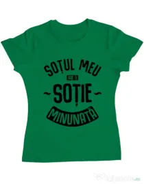Tricou ADLER dama O sotie minunata Verde mediu