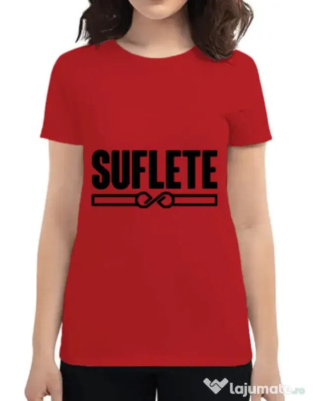 Tricou ADLER dama Suflete Rosu