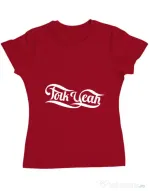Tricou ADLER dama Folk yeah Rosu