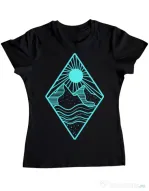 Tricou ADLER dama Mountain Negru
