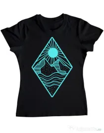 Tricou ADLER dama Mountain Negru