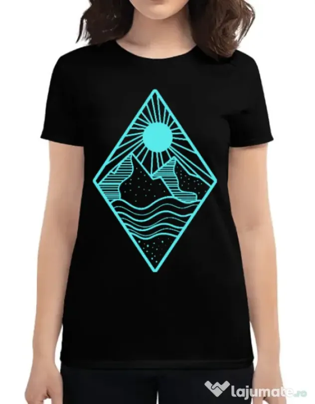 Tricou ADLER dama Mountain Negru