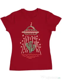 Tricou ADLER dama UFO Rosu