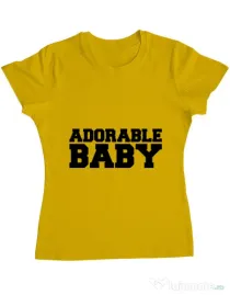 Tricou ADLER dama Adorable baby Galben