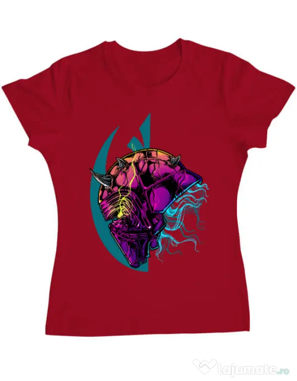 Tricou ADLER dama Helmet Rosu