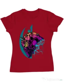 Tricou ADLER dama Helmet Rosu
