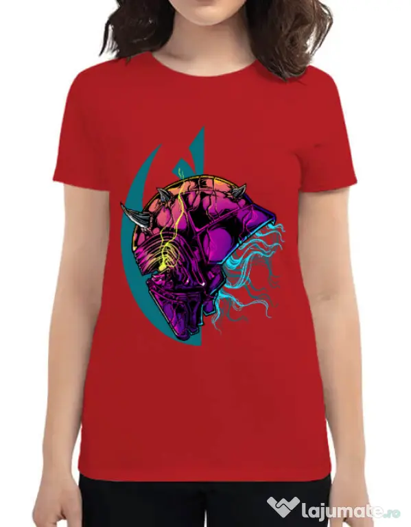 Tricou ADLER dama Helmet Rosu