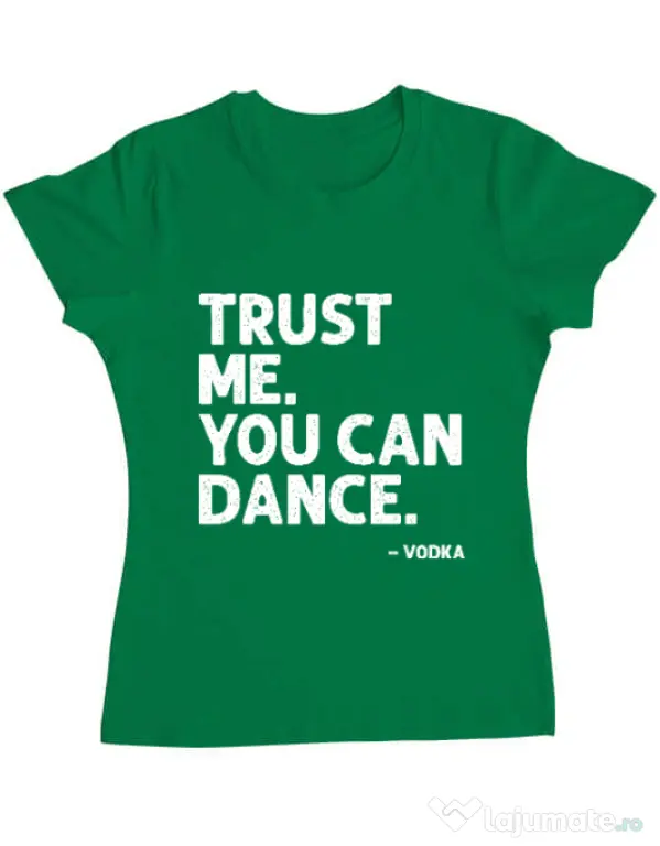 Tricou ADLER dama You can dance Verde mediu