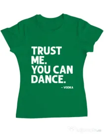 Tricou ADLER dama You can dance Verde mediu