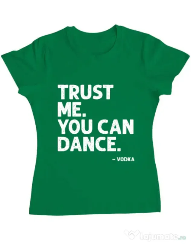Tricou ADLER dama You can dance Verde mediu