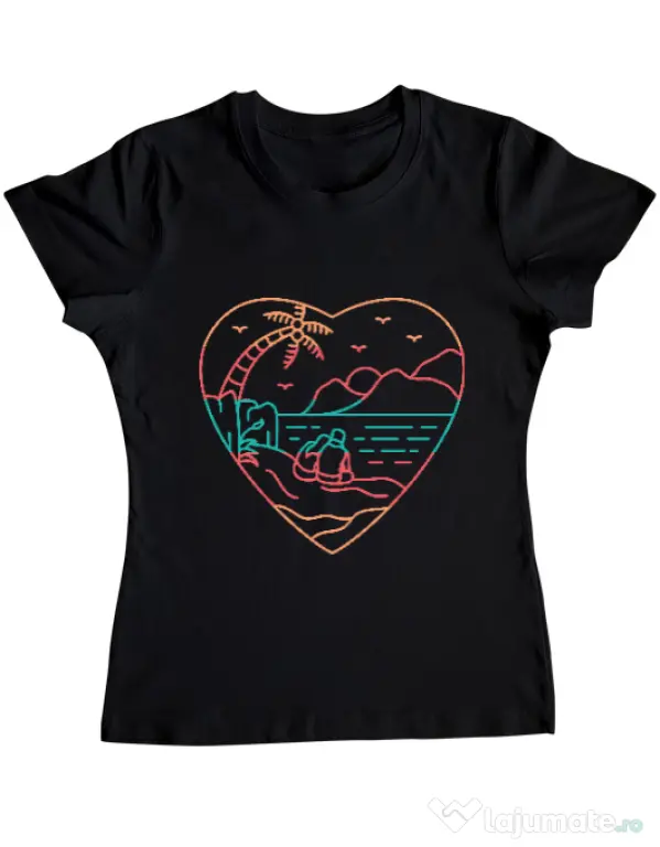 Tricou ADLER dama True love in nature Negru
