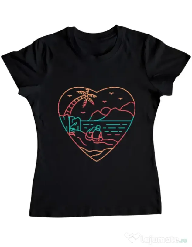 Tricou ADLER dama True love in nature Negru