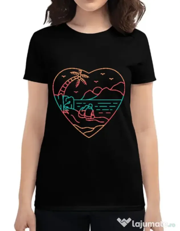 Tricou ADLER dama True love in nature Negru