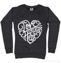 Bluza ADLER dama Love Negru melanj