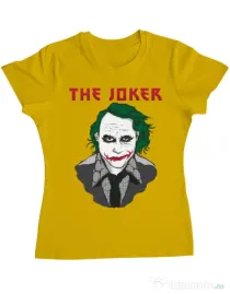 Tricou ADLER dama The joker Galben