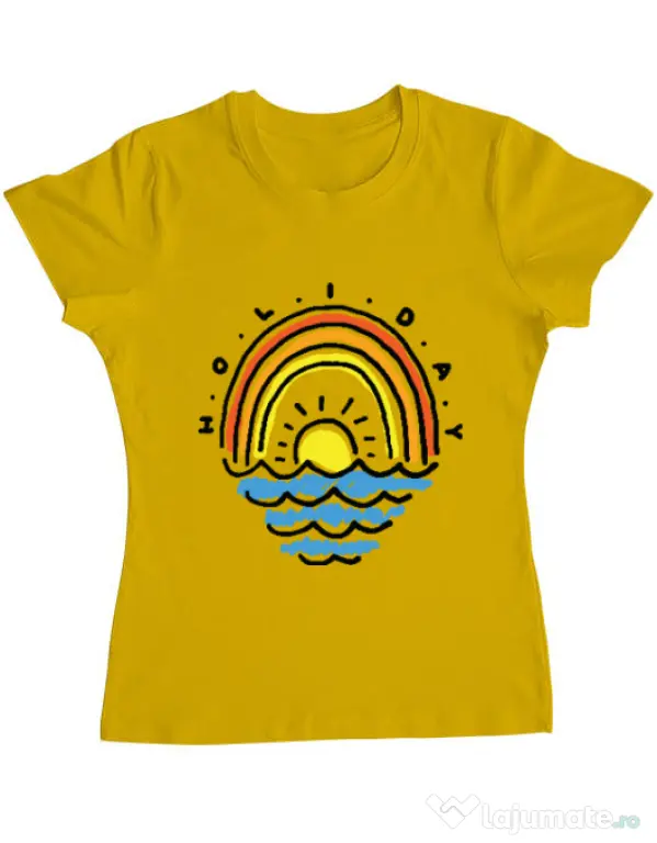 Tricou ADLER dama Holiday Galben