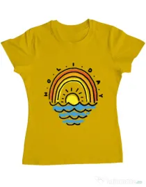 Tricou ADLER dama Holiday Galben