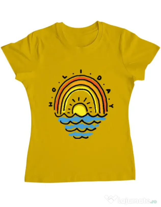 Tricou ADLER dama Holiday Galben