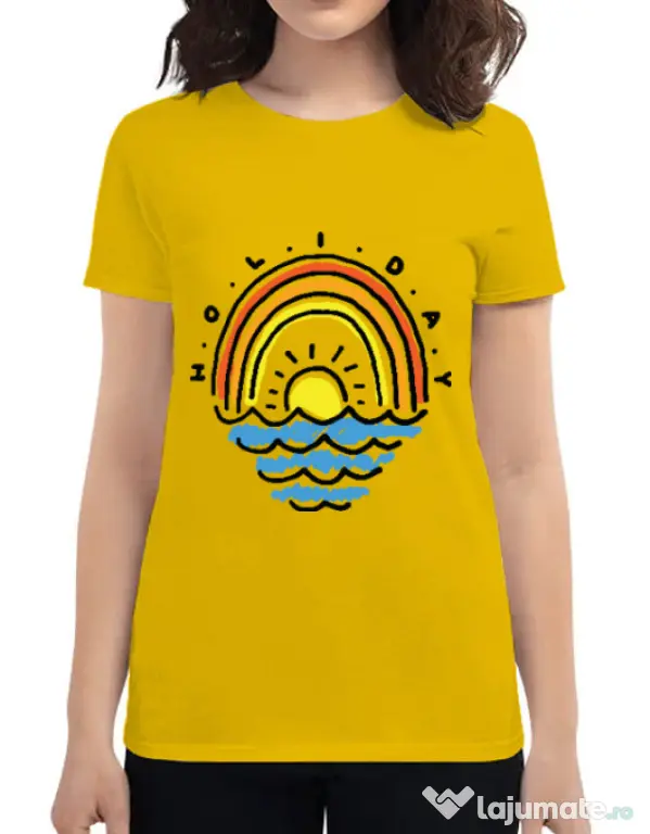 Tricou ADLER dama Holiday Galben