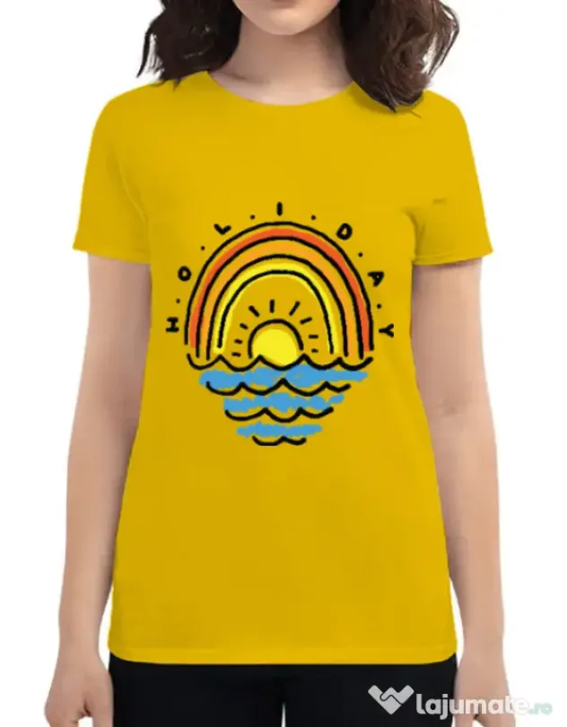 Tricou ADLER dama Holiday Galben