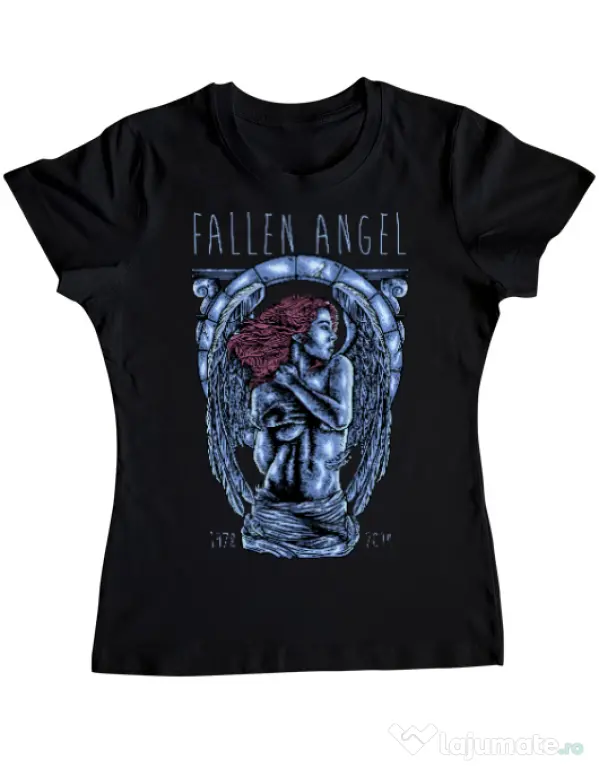 Tricou ADLER dama Fallen angel Negru
