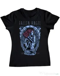 Tricou ADLER dama Fallen angel Negru