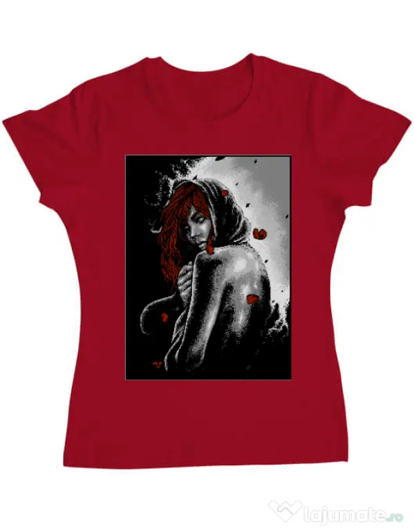 Tricou ADLER dama Solitude Rosu