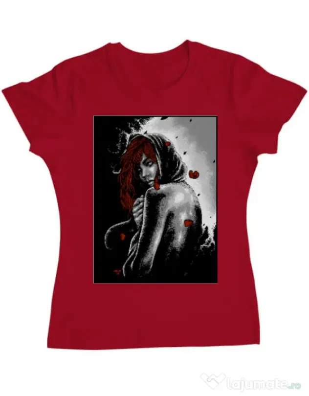 Tricou ADLER dama Solitude Rosu