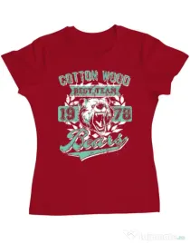 Tricou ADLER dama Cotton wood Rosu