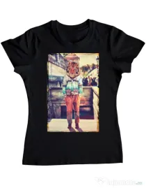 Tricou ADLER dama Tiger head Negru