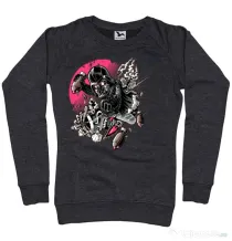 Bluza ADLER dama Father attack Negru melanj