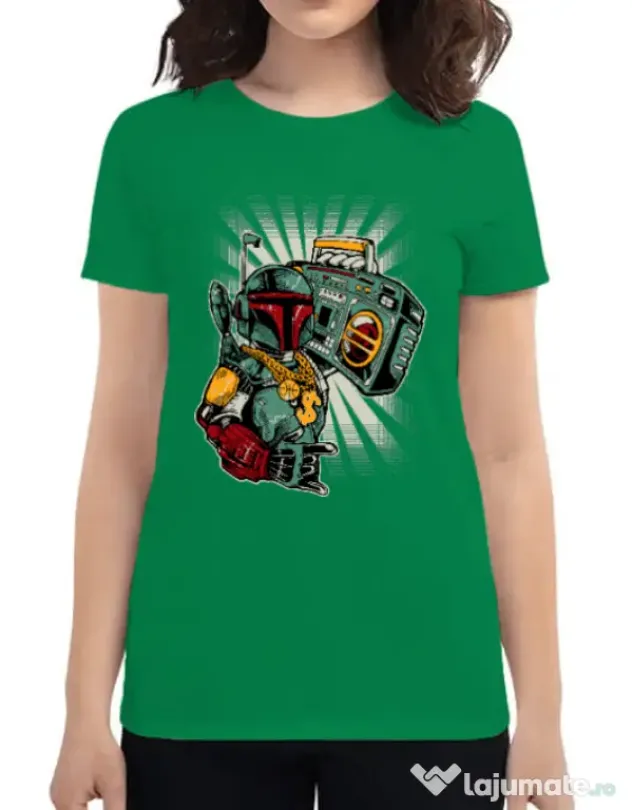 Tricou ADLER dama Ghetobobaster Verde mediu