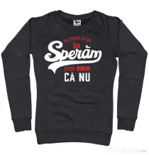 Bluza ADLER dama Sa speram ca nu Negru melanj