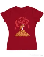 Tricou ADLER dama Pizza slayer Rosu