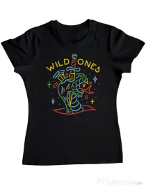 Tricou ADLER dama Wild ones Negru