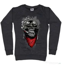 Bluza ADLER dama Ape of duty Negru melanj
