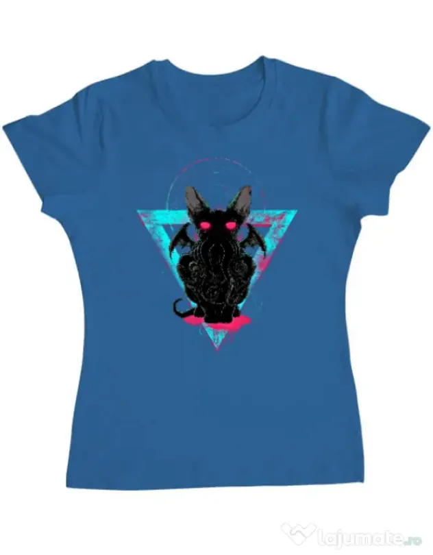 Tricou ADLER dama Cathulhu Albastru azuriu