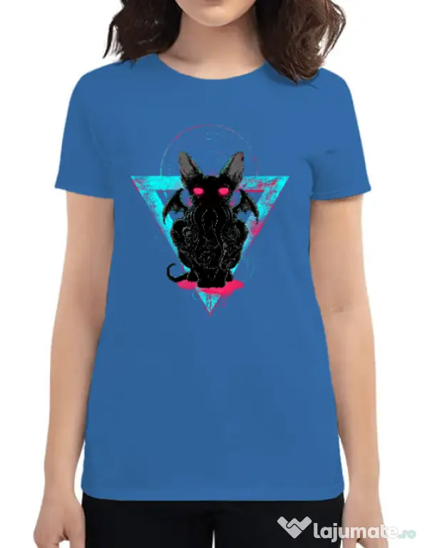Tricou ADLER dama Cathulhu Albastru azuriu