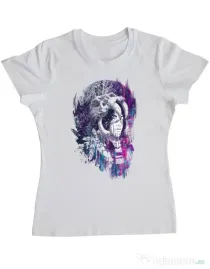 Tricou ADLER dama Shaman Alb