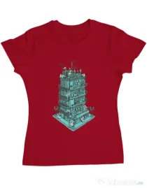 Tricou ADLER dama Sound zone Rosu