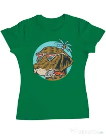 Tricou ADLER dama Chill dog Verde mediu