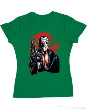 Tricou ADLER dama Jason will be back Verde mediu