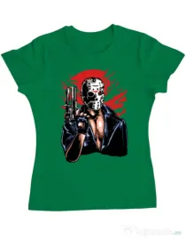 Tricou ADLER dama Jason will be back Verde mediu