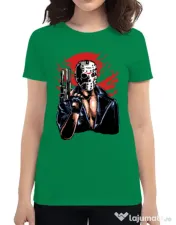 Tricou ADLER dama Jason will be back Verde mediu
