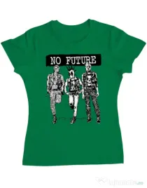 Tricou ADLER dama No future Verde mediu