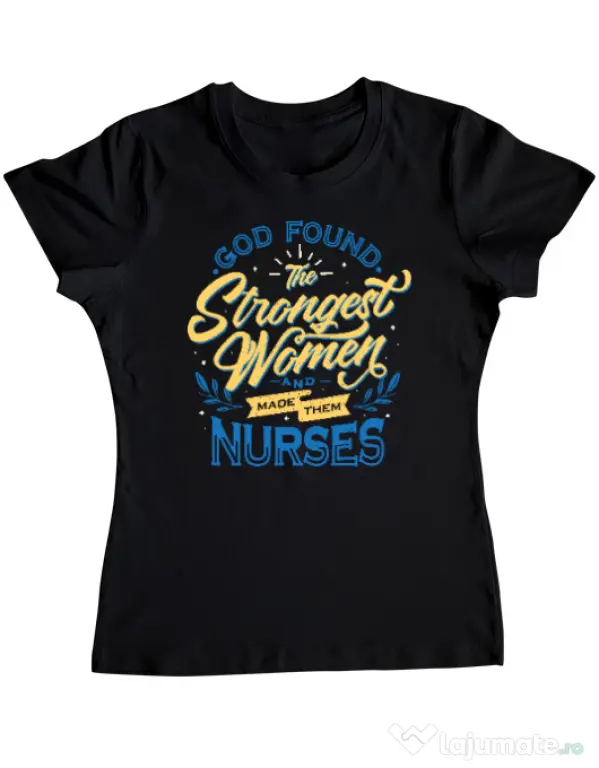 Tricou ADLER dama Strongest women Negru