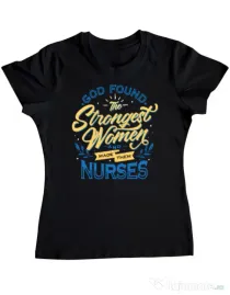 Tricou ADLER dama Strongest women Negru