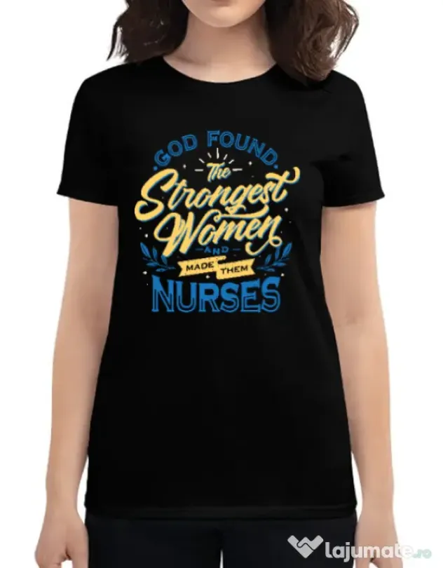 Tricou ADLER dama Strongest women Negru