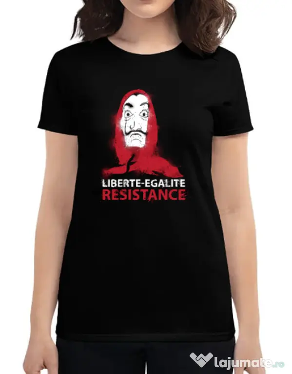 Tricou ADLER dama Symbol of resistance Negru