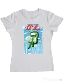 Tricou ADLER dama Cleaning league Soap Alb